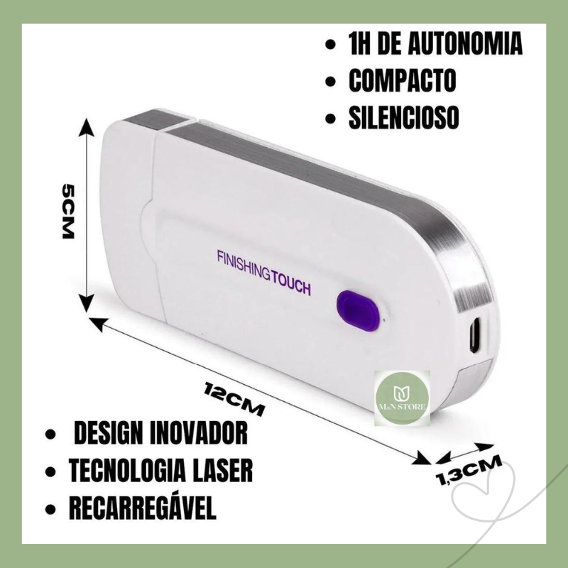DepilMax Pro ® Depilador Elétrico Profissional para Remoção de Pelos a Laser Indolor - Recarregável via USB - MEGA OFERTA
